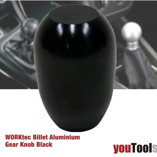 WORKtec Billet Aluminium Gear Knob Black
