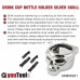 Drink Cup Bottle Holder Silver Skull for Vehicles