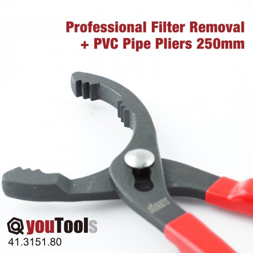 jimy Professional Filter Removal + PVC Pipe Pliers 250mm