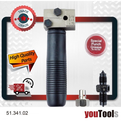 jimy Professional SAE Insitu/Vise Brake Double Flaring Tool 3/16"(4.75mm) pipe