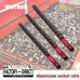 Socket Organizer 54 Clips 1/4 3/8 1/2 3 Aluminum Rails RED Anodized Lightweight