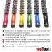 Socket Organizer 54 Clips 1/4 3/8 1/2 3 Aluminum Rails RED Anodized Lightweight